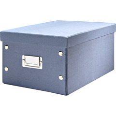28387 - Collapsible Cloth CD and DVD Storage Box Blue