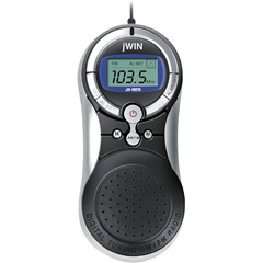 JXM20BLK - PLL Digital Tuning AM/FM Pocket Radio and Alarm Clock with Built-In Hi-Fi Speakers