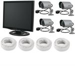 MACE EWO-17LCD-RJ11-4CAM 4 ch Easy Watch RJ11 Observation 17 LCD Monitor 4CAM system