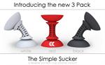 Striker Simple Sucker 00136 Tri-Pack Smart Phone Mount 3-pack
