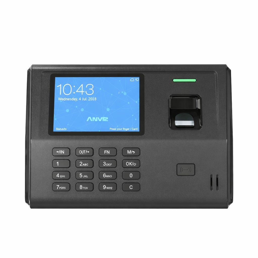 ANVIZ EP300 PRO MAX Bluetooth Fingerprint & RFID Wifi Time Attendance Terminal+Battery