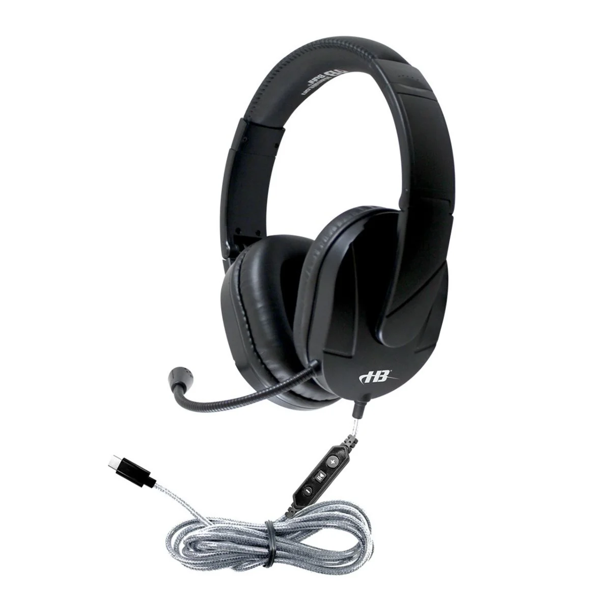HamiltonBuhl M2USB MACH-2 Multimedia Stereo Headset - Over-Ear with Steel Reinforced Gooseneck Mic
