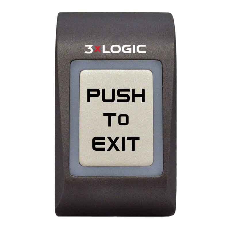 3XLOGIC INC R-MEXIT-CHAR Mini Metal Surface Mount EXIT Device Sensitive Button