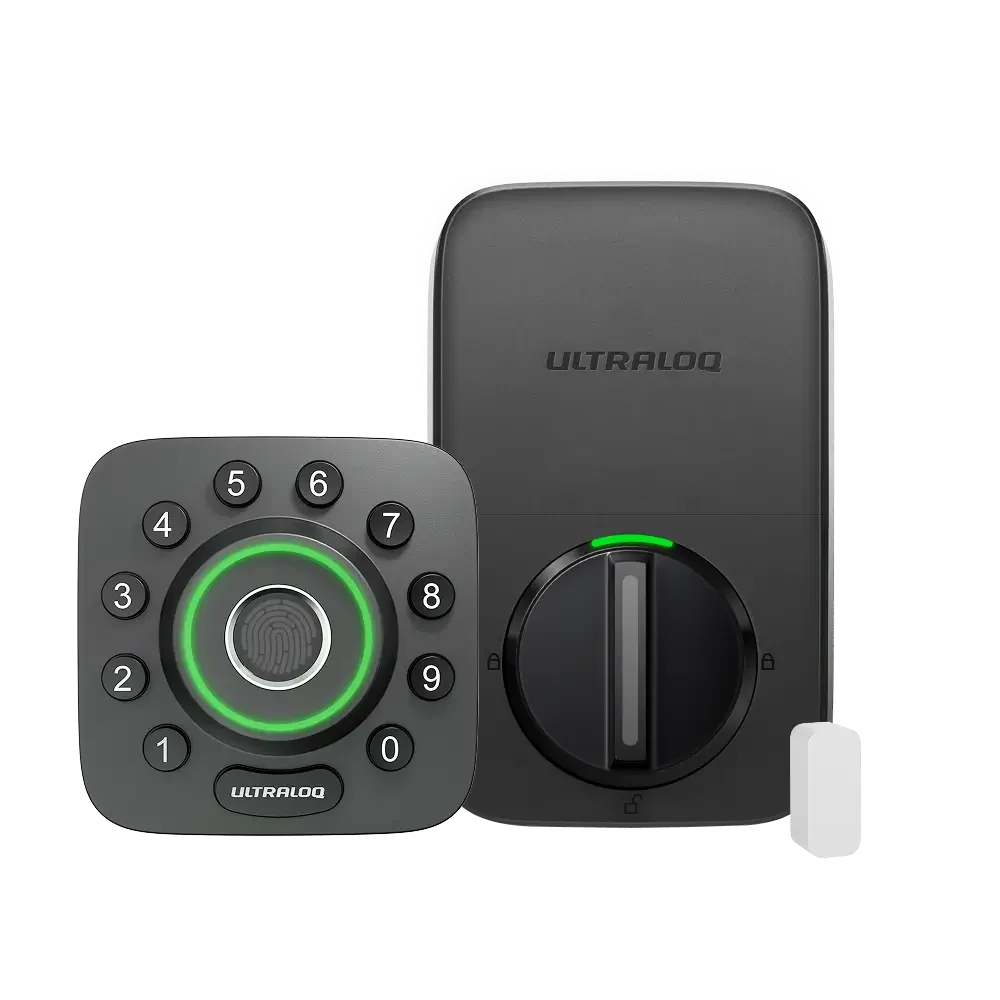Ultraloq U-Bolt Pro WiFi Smart Lock w/Door Sensor, 8-in-1 Keyless Entry Door Lock w/Built-in WiFi,Fingerprint ID,App Remote Control
